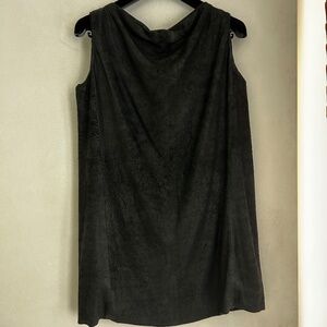 RICK OWENS - FW11 "LIMO" LAMB LEATHER TOP WITH A PLEATED COLLAR
